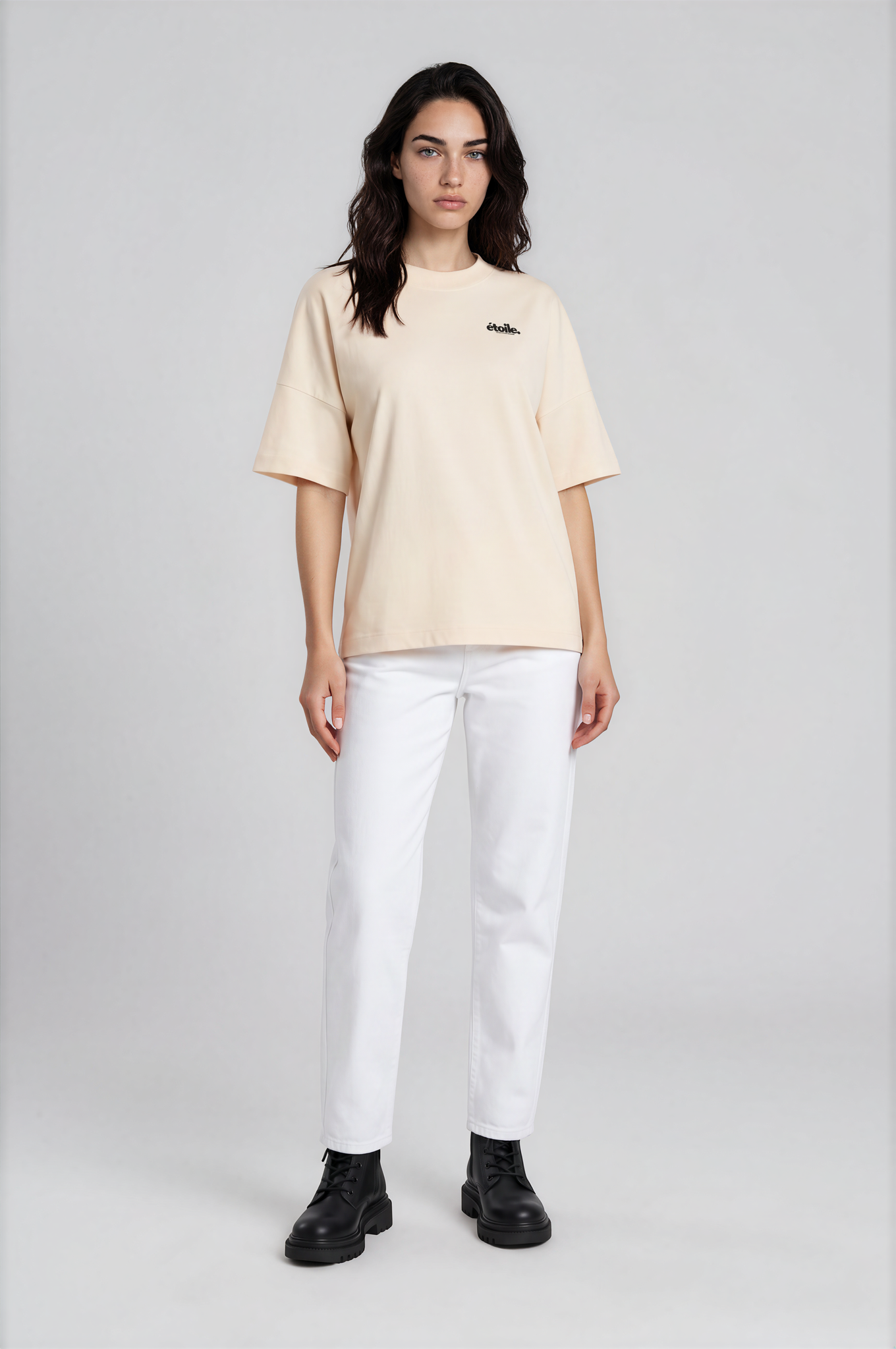 CREAM BASIC TEE