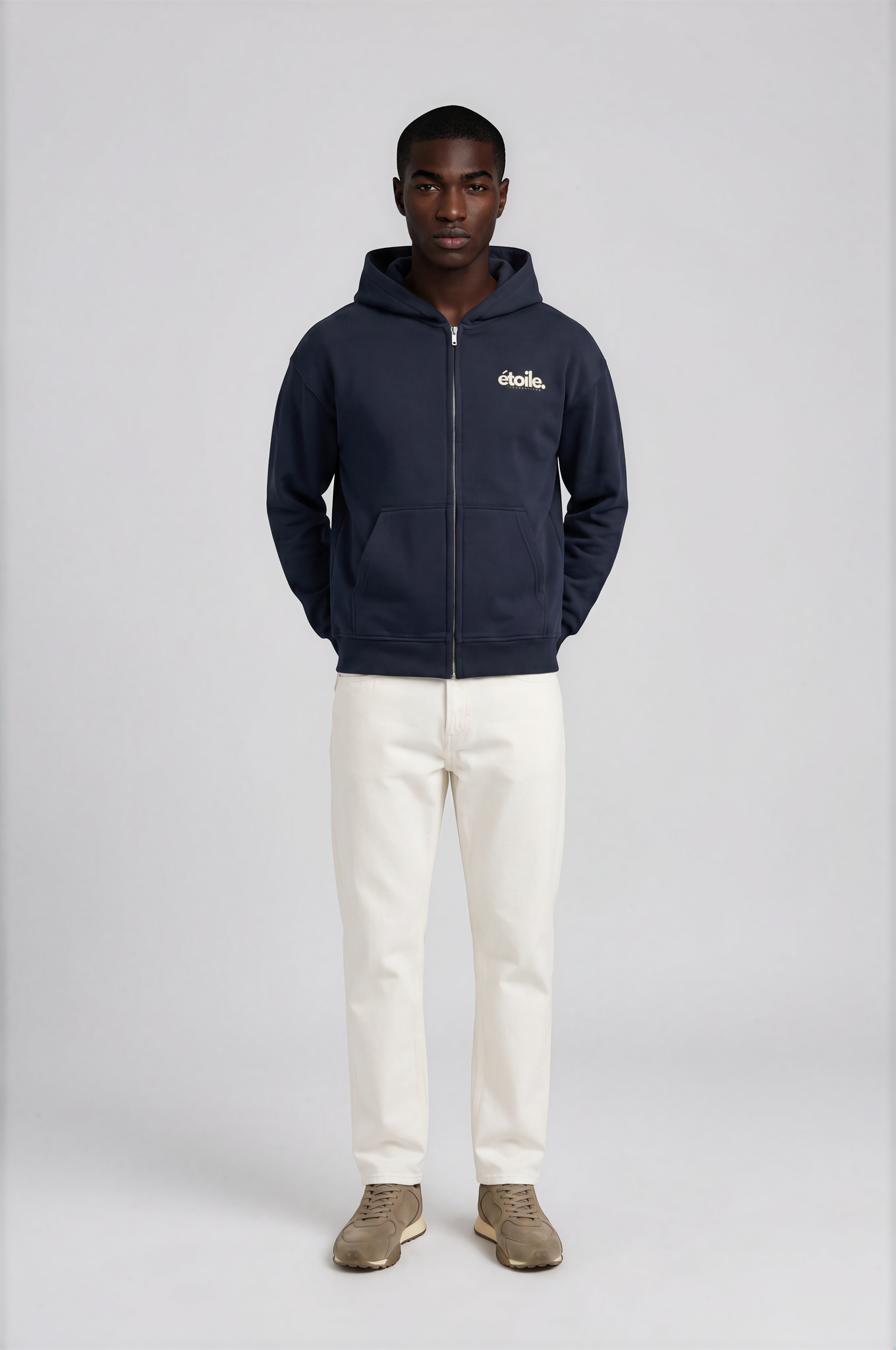 Basic Navy Zipper