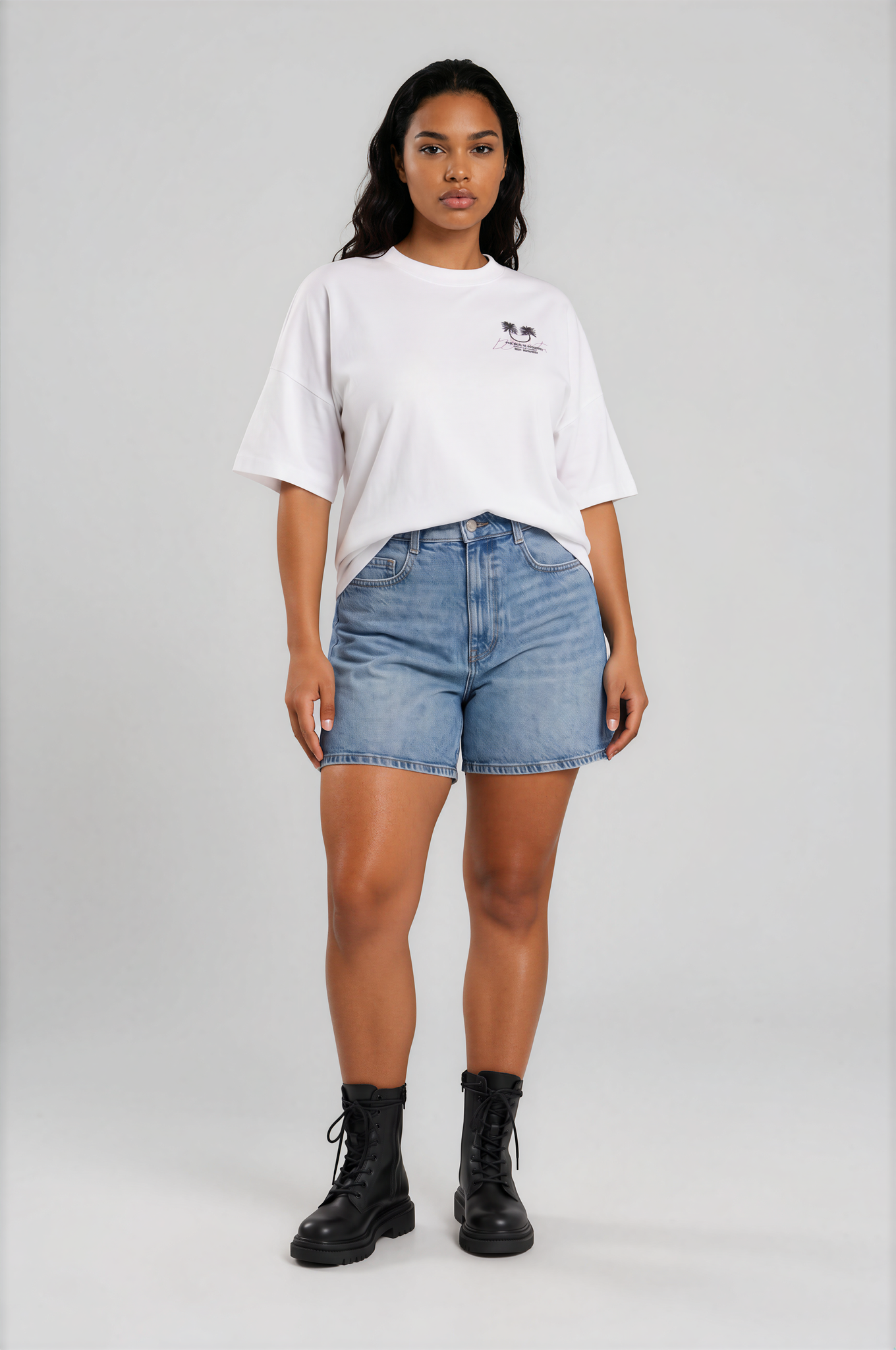 AUSTROPALM TEE WHITE