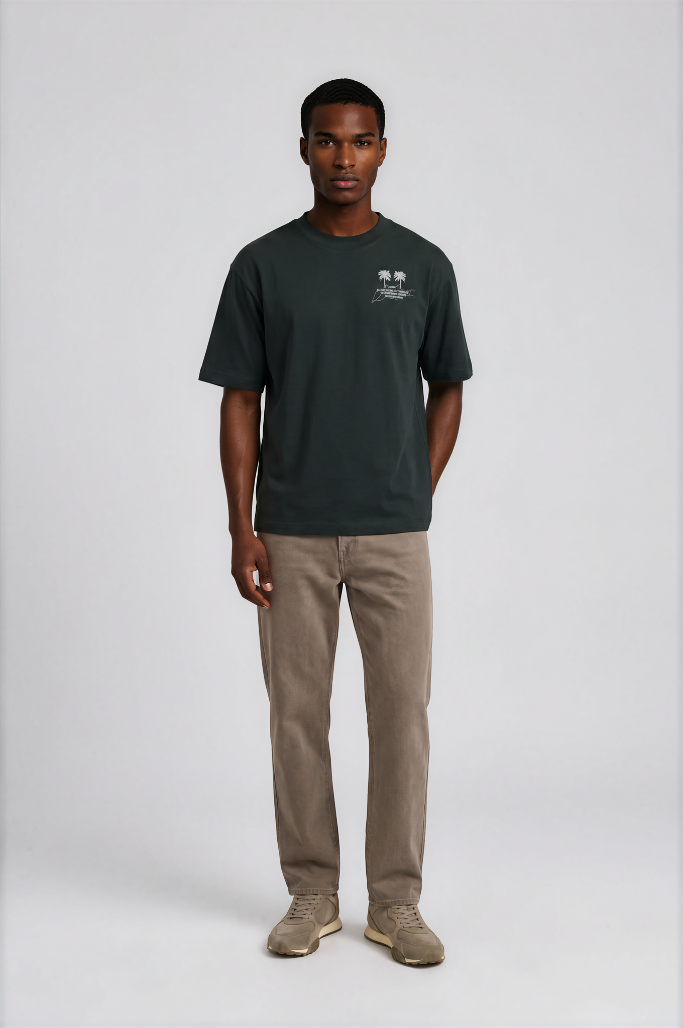 PALMSMILE TEE BLACK
